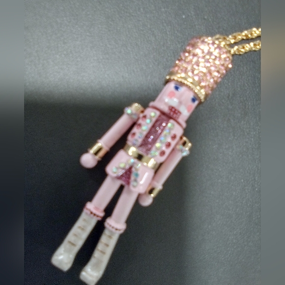 Betsey Johnson Pink Nutcracker Necklace/ Spectacular Gift!! - Picture 1 of 5